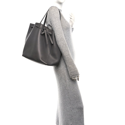 Celine Soft Grained Calfskin Medium Belt Cabas Phantom Grey 2 of 9