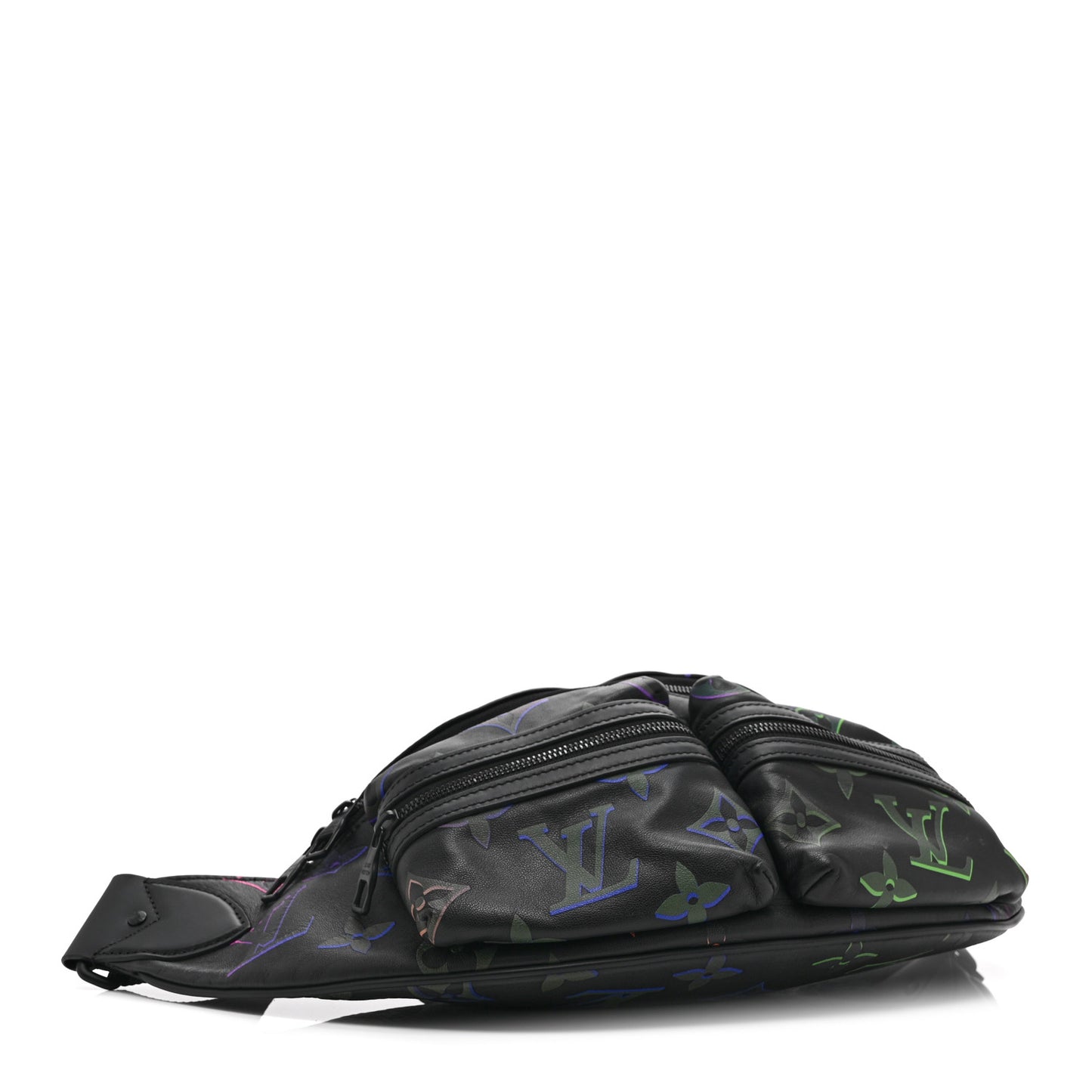 Calfskin Monogram Spotlight Comet Bumbag Black Borealis