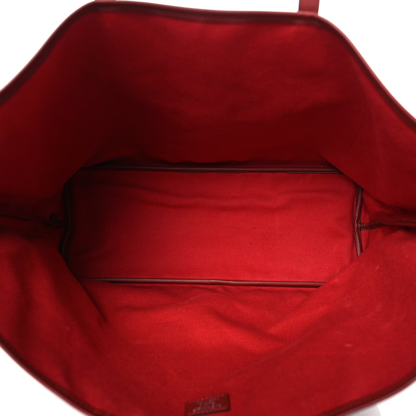 Grained Calfskin Canvas 1920 Oh! Tote Ruban GM Carbon Silver Madder