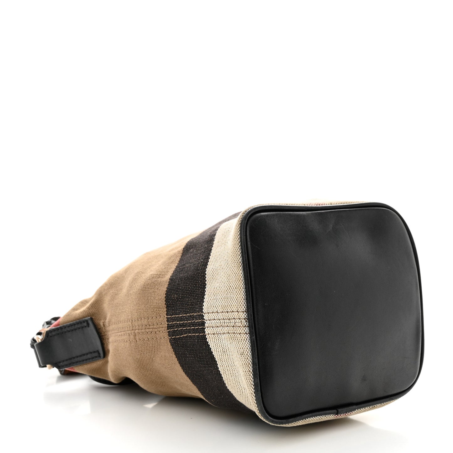 Canvas Mega Check Mini Ashby Tassel Crossbody Black