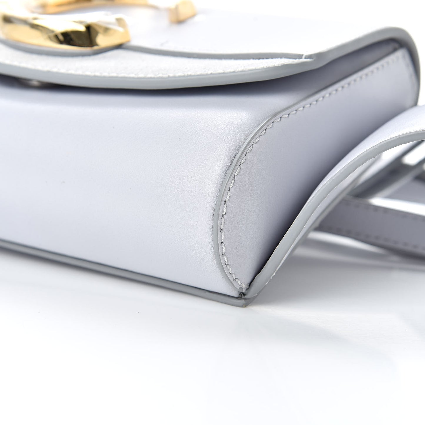 Calfskin Suede C Belt Bag Light Cloud