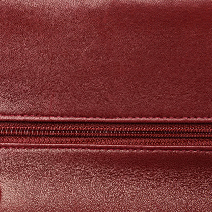 Chanel Lambskin Quilted Medium Double Flap Red 17 of 18