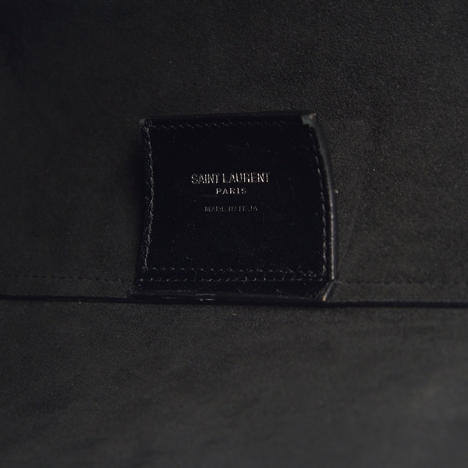 Saint Laurent Patent Calfskin Large Shopping Tote Black 7 of 10