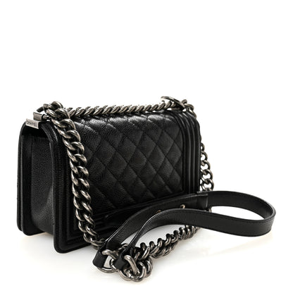 Chanel Caviar Quilted Small Boy Flap Black 3 of 10