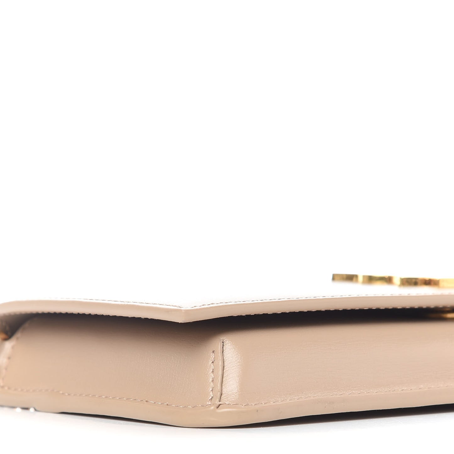 Smooth Calfskin Monogram Phone Holder Crossbody Dark Beige