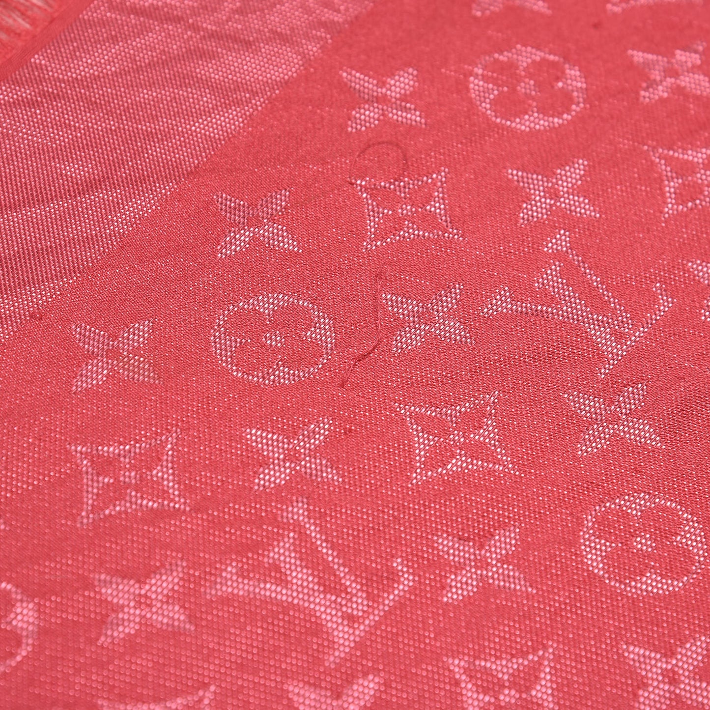 Silk Lurex Wool Monogram Shine Shawl Fuchsia