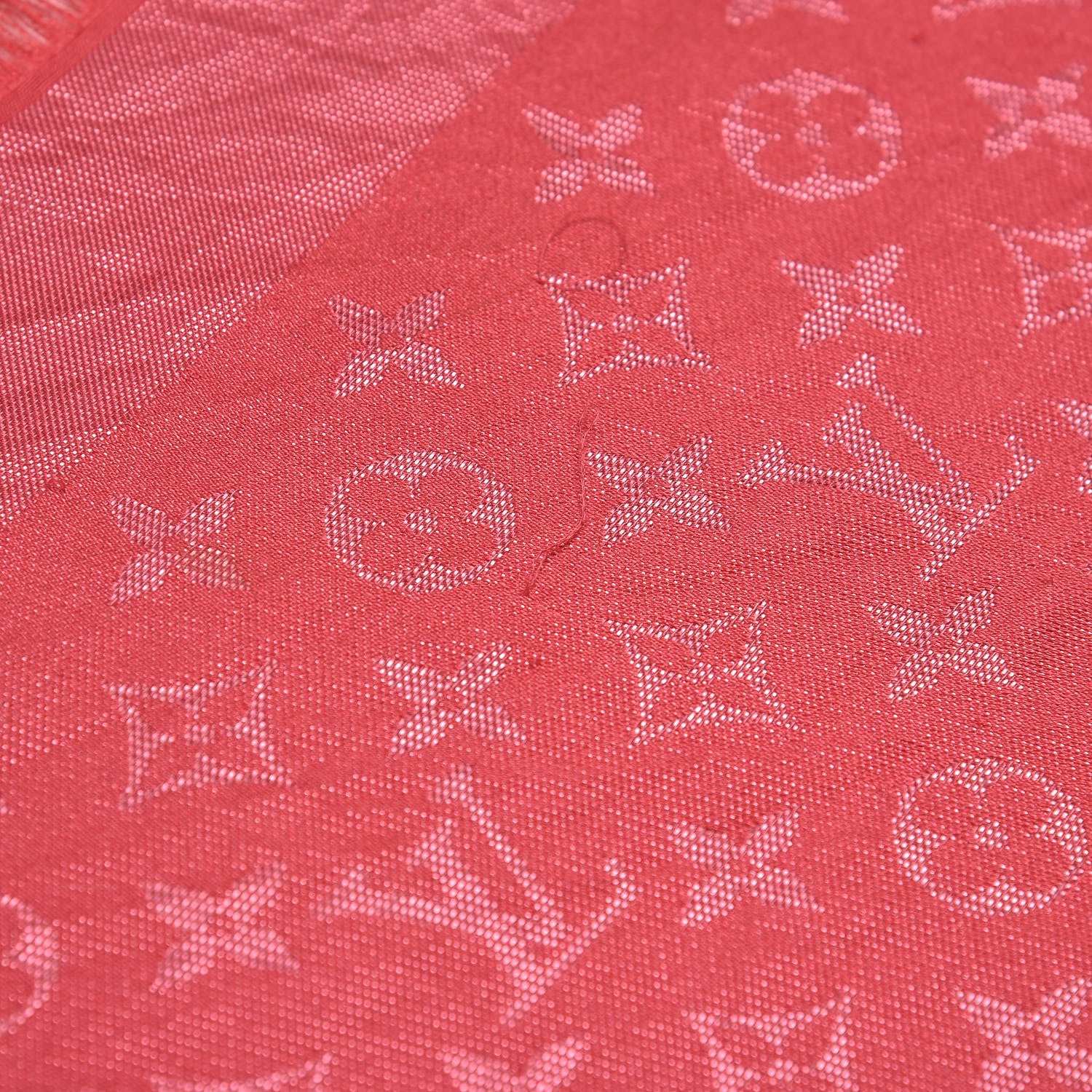 Louis Vuitton Silk Lurex Wool Monogram Shine Shawl Fuchsia 7 of 7