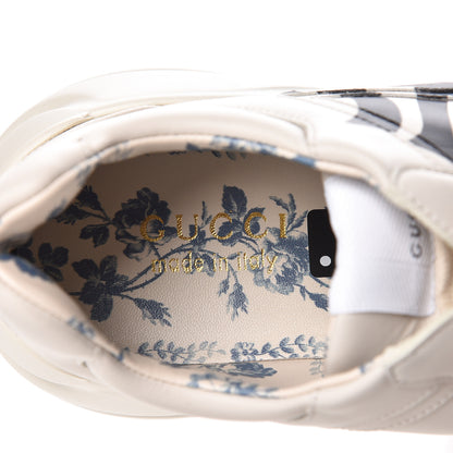 Gucci X MLB Calfskin NY Yankees Mens Rhyton Sneakers 7.5 Mystic White 7 of 11