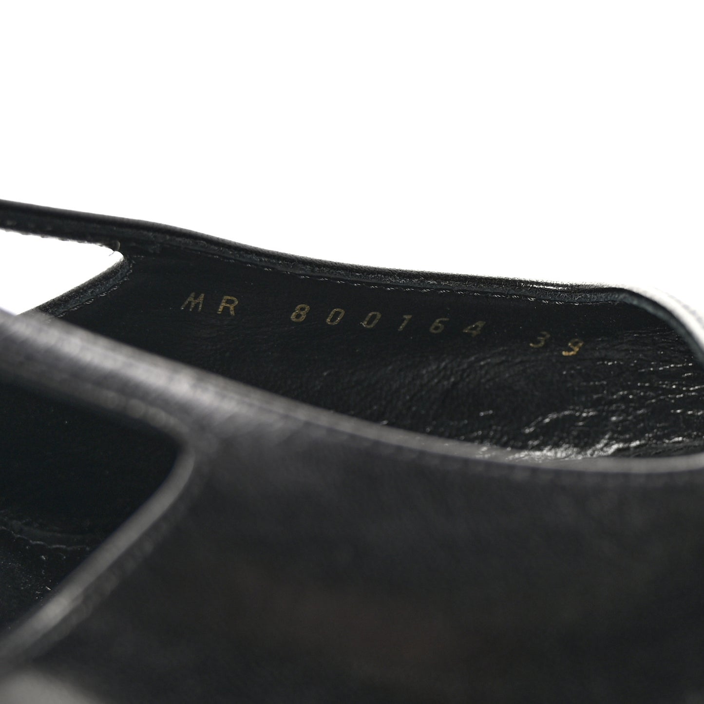 Smooth Calfskin Jeanne 110 Slingback Pumps 39 Black Gold