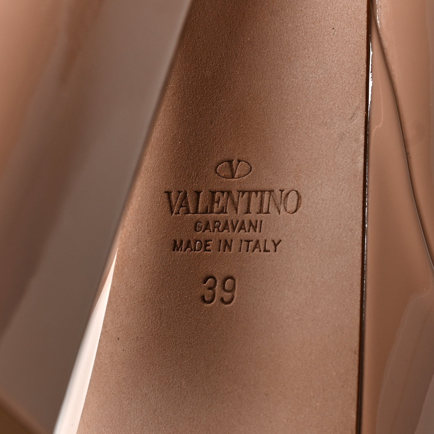 Valentino Garavani Patent Tan-Go 55/155mm Platform Pumps 39 Rose Cannelle 8 of 8