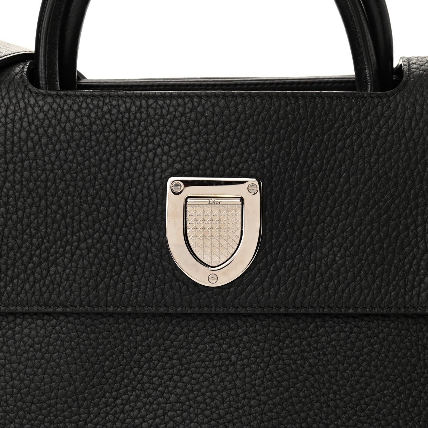 Christian Dior Grained Calfskin Medium Diorever Flap Black 8 of 12