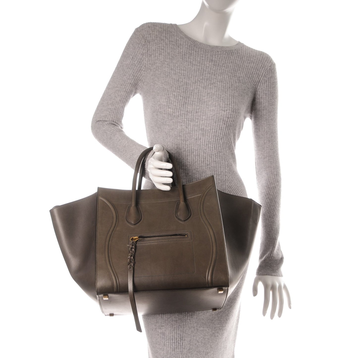Natural Calfskin Medium Phantom Luggage