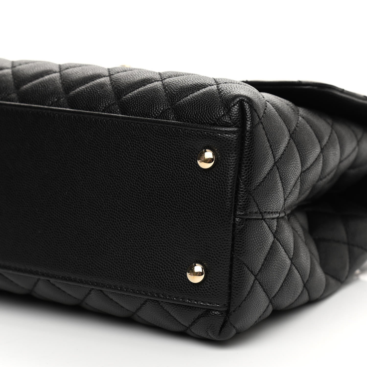 Chanel Caviar Quilted Medium Coco Handle Flap Black 18 of 27