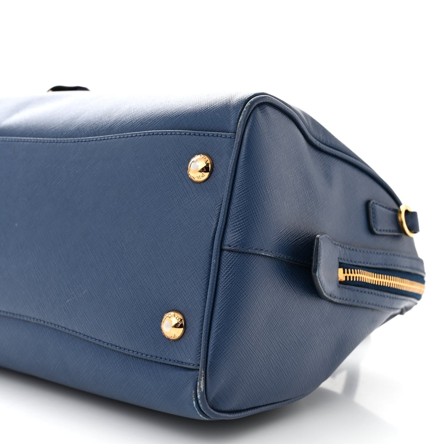 Prada Saffiano Lux Bowler Blue 11 of 17