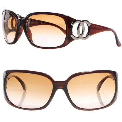 Chanel CC Sunglasses 6014 Brown 1 of 6