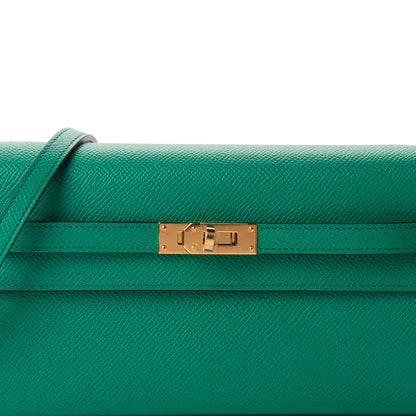 Hermes Epsom Kelly Wallet To Go Vert Jade Bleu Brume 9 of 10