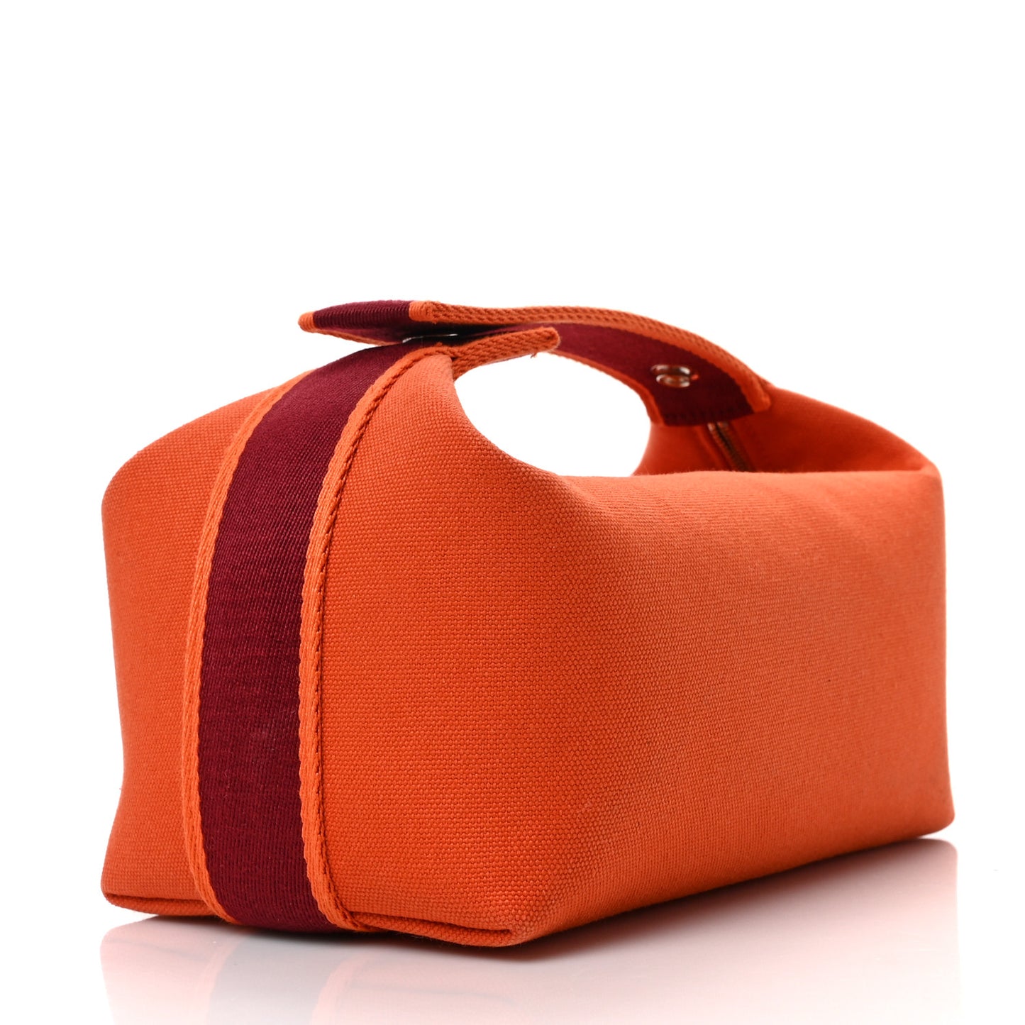 Canvas Small Bride-A-Brac Pouch Orange Burgundy