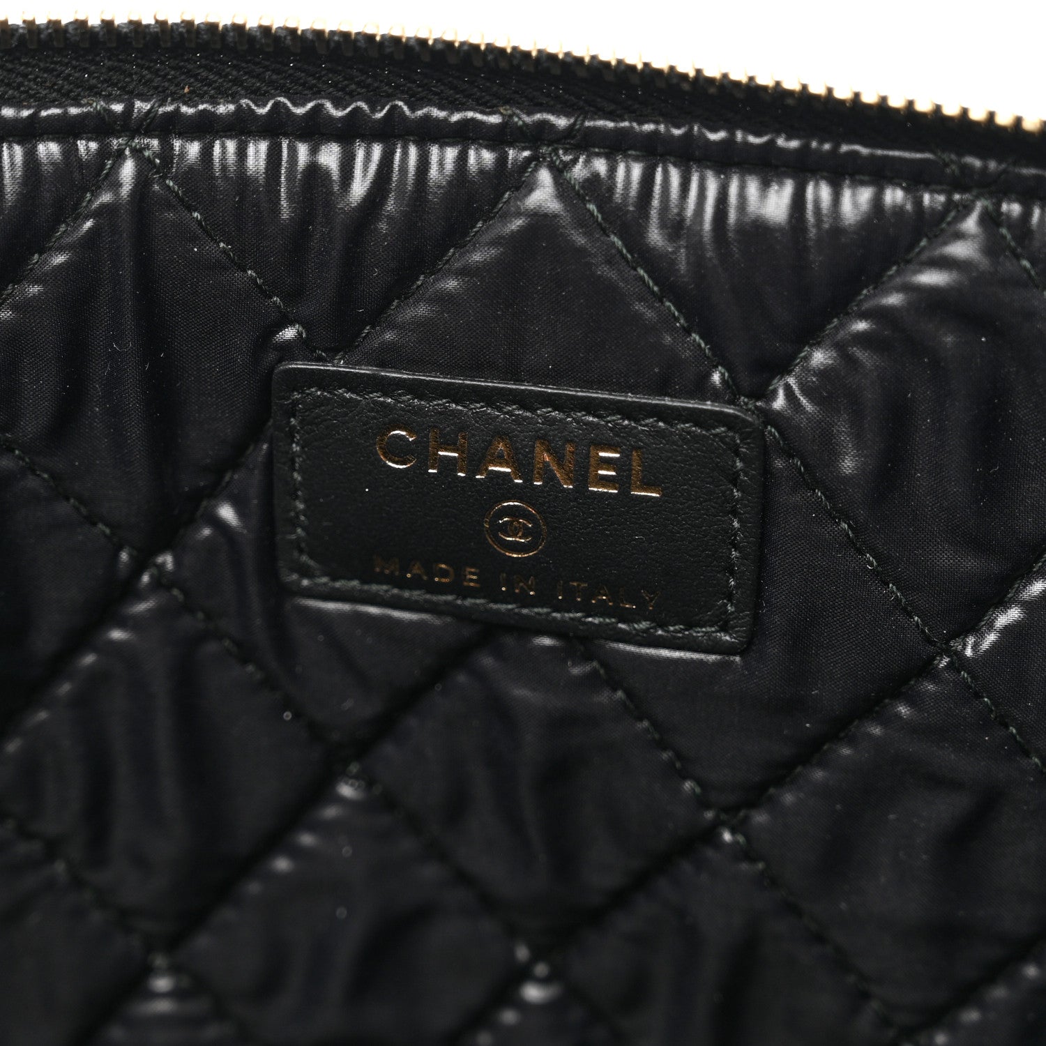 Chanel Caviar Quilted Large Boy Cosmetic Case Black 6 of 7