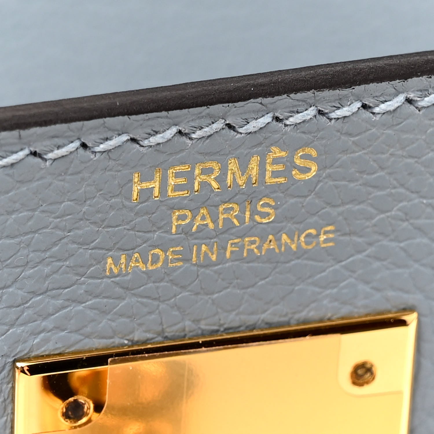 Hermes Evercolor Kelly Retourne 28 Bleu Lin 6 of 13