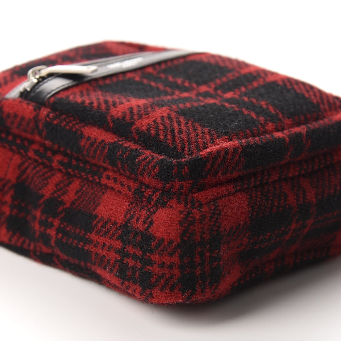 Check-print Crossbody Bag Red