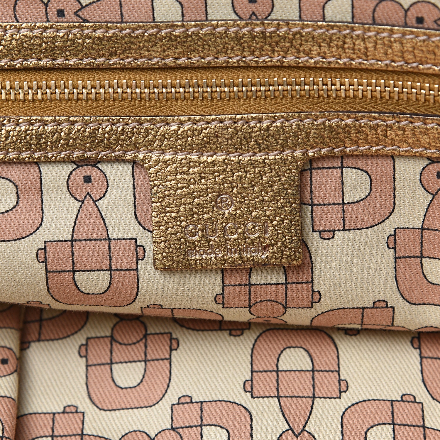 Gucci Monogram Medium Jolicoeur Tote Metallic 5 of 10