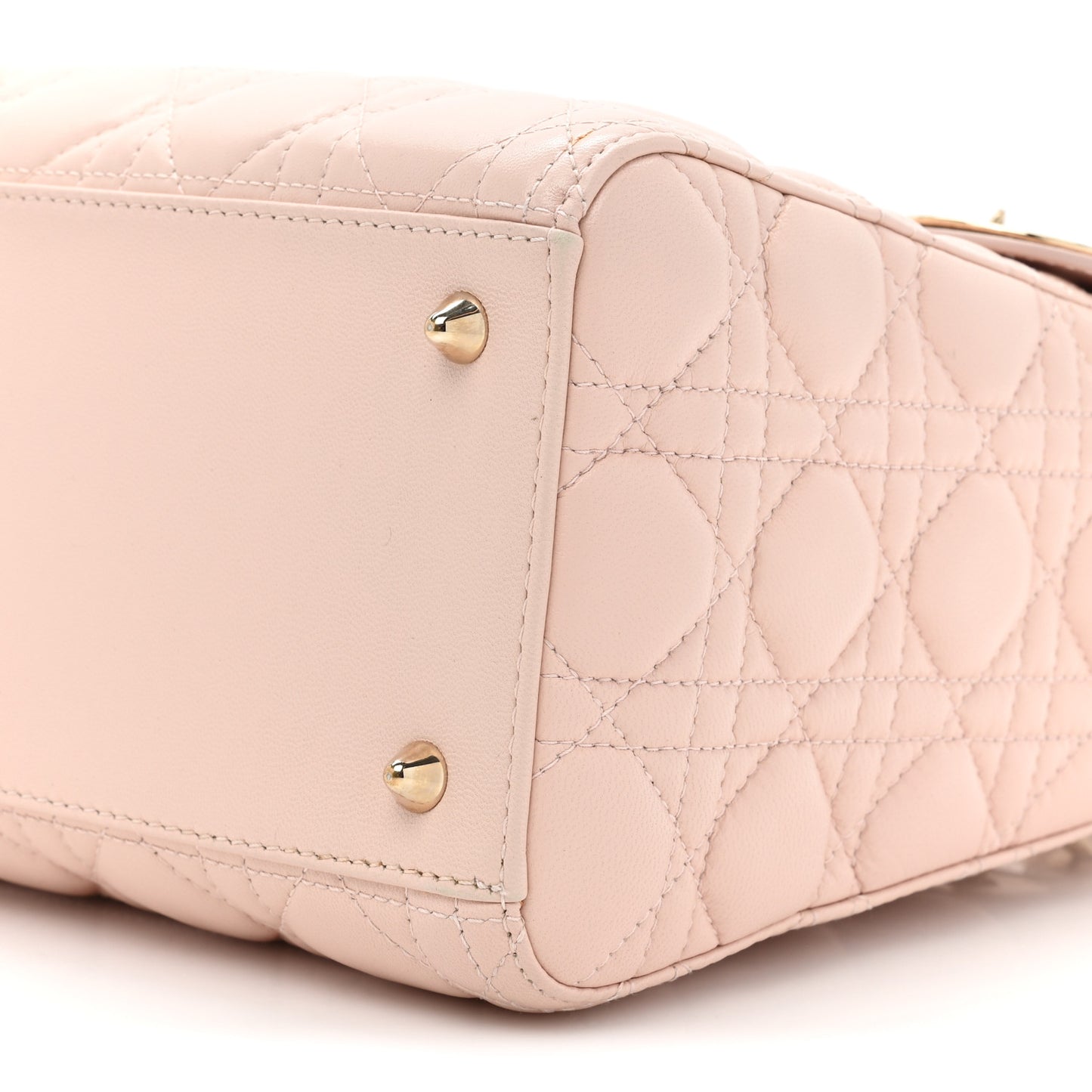 Lambskin Cannage Medium Lady Dior Light Pink