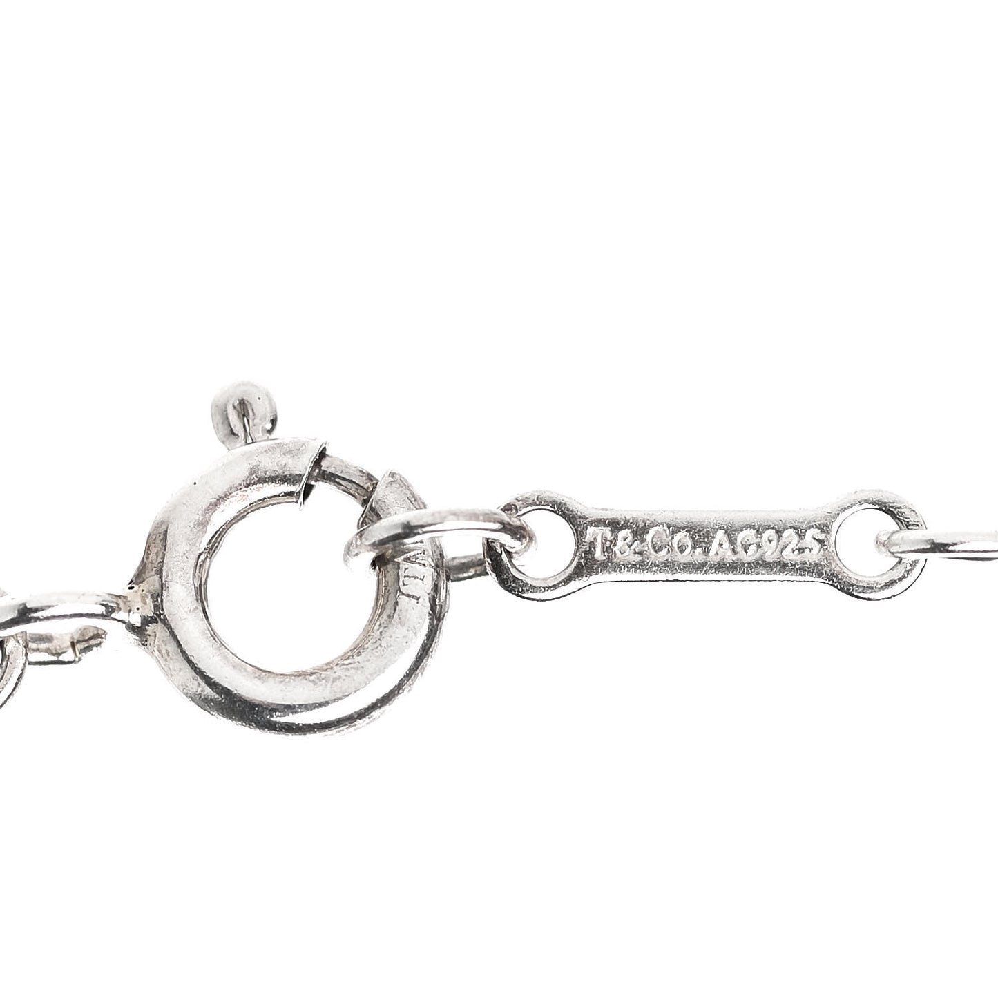 Sterling Silver Paloma Picasso Hammered Sideways Cross Pendant Necklace