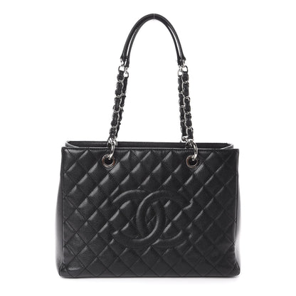 Chanel Caviar Quilted Grand Shopping Tote GST Black 1 of 9