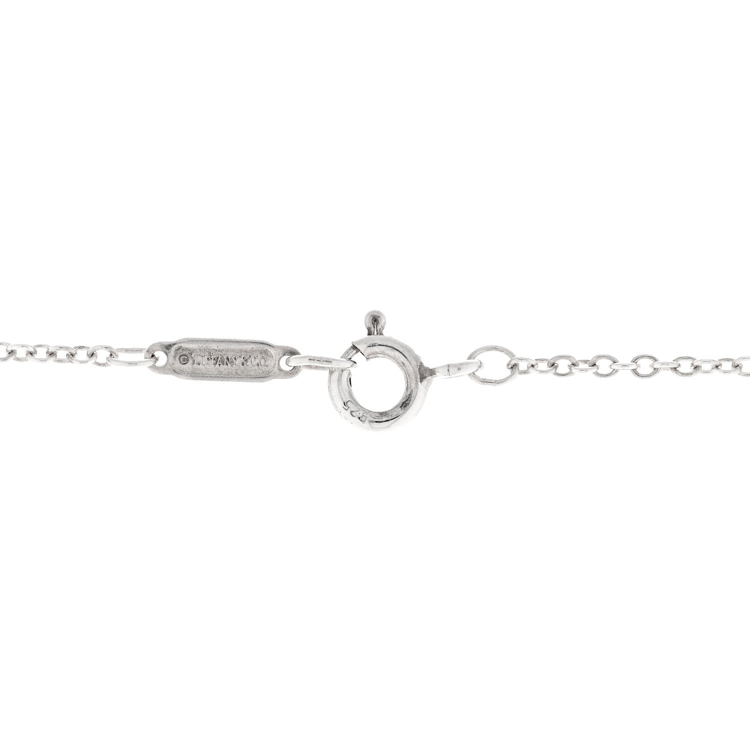 Tiffany Sterling Silver Notes Round Pendant Necklace 4 of 5