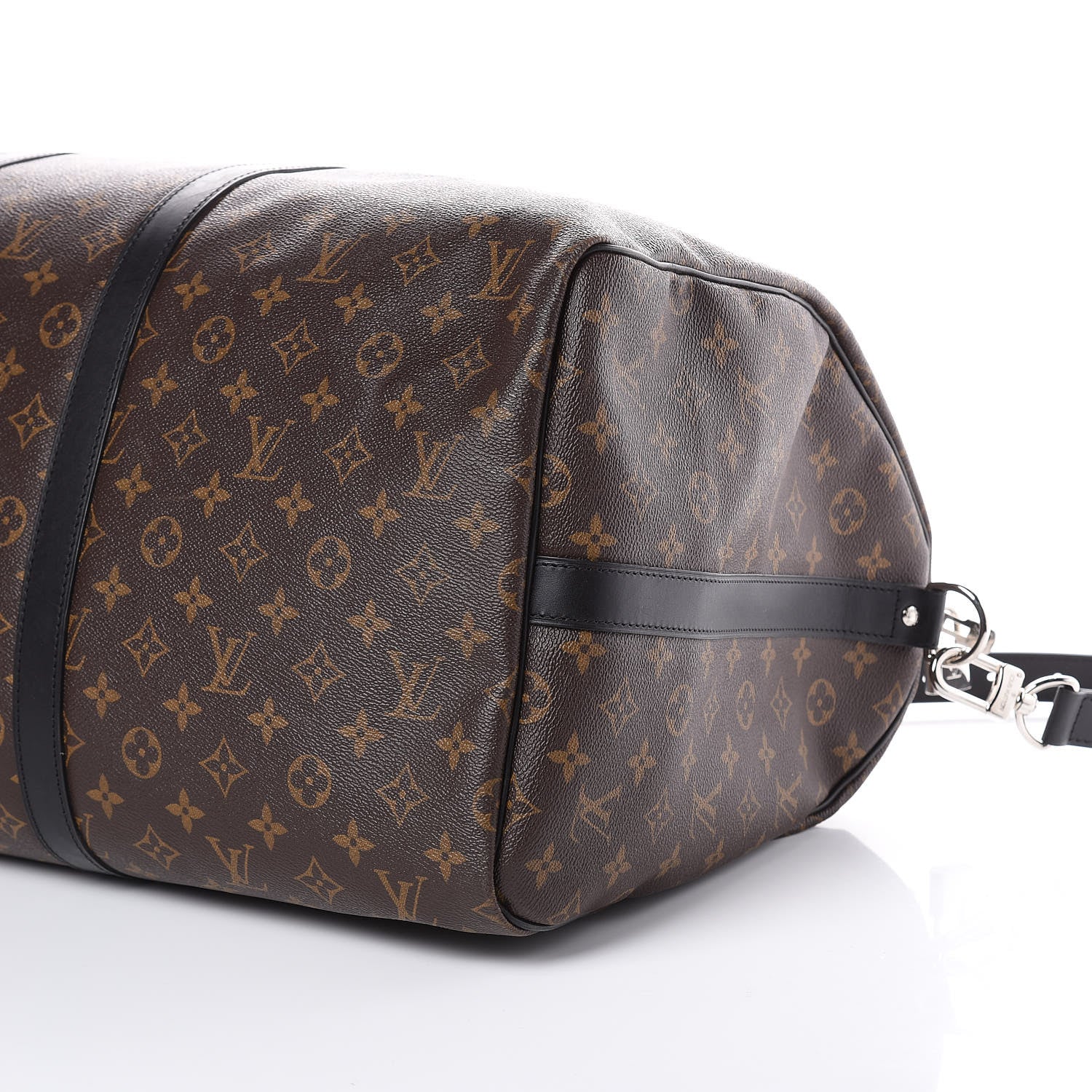 Louis Vuitton Monogram Macassar Keepall Bandouliere 55 6 of 10