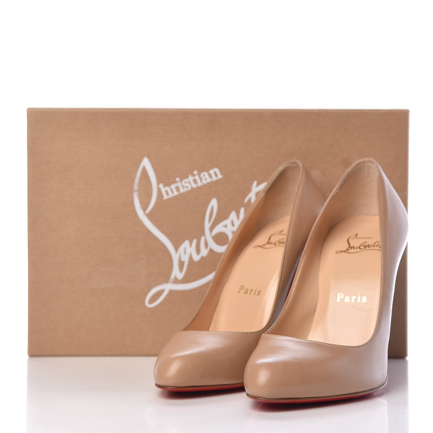 Christian Louboutin Nappa Decollete 868 100 Pumps 35.5 Nude 11 of 11