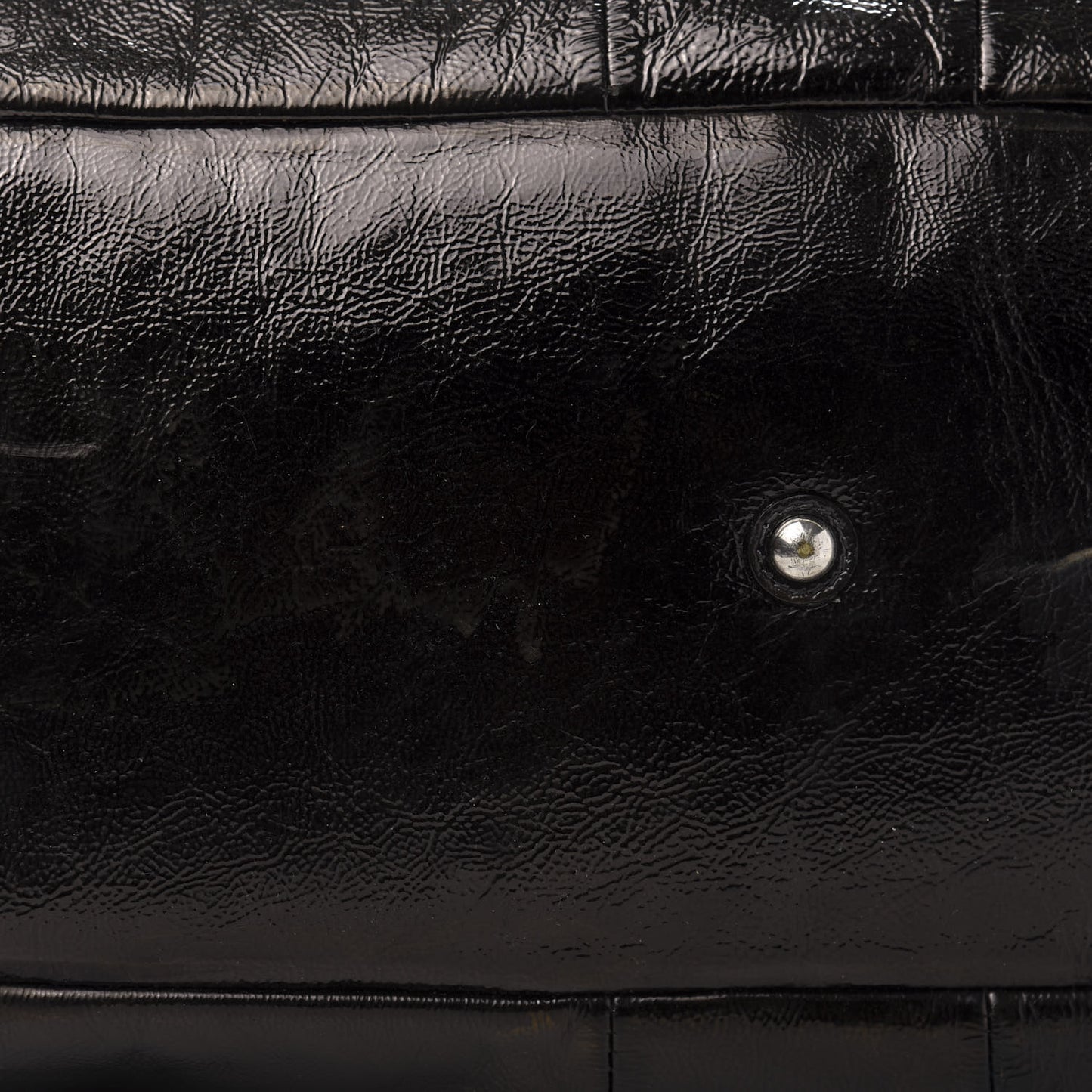 Textured Patent Easy Y Bag Black