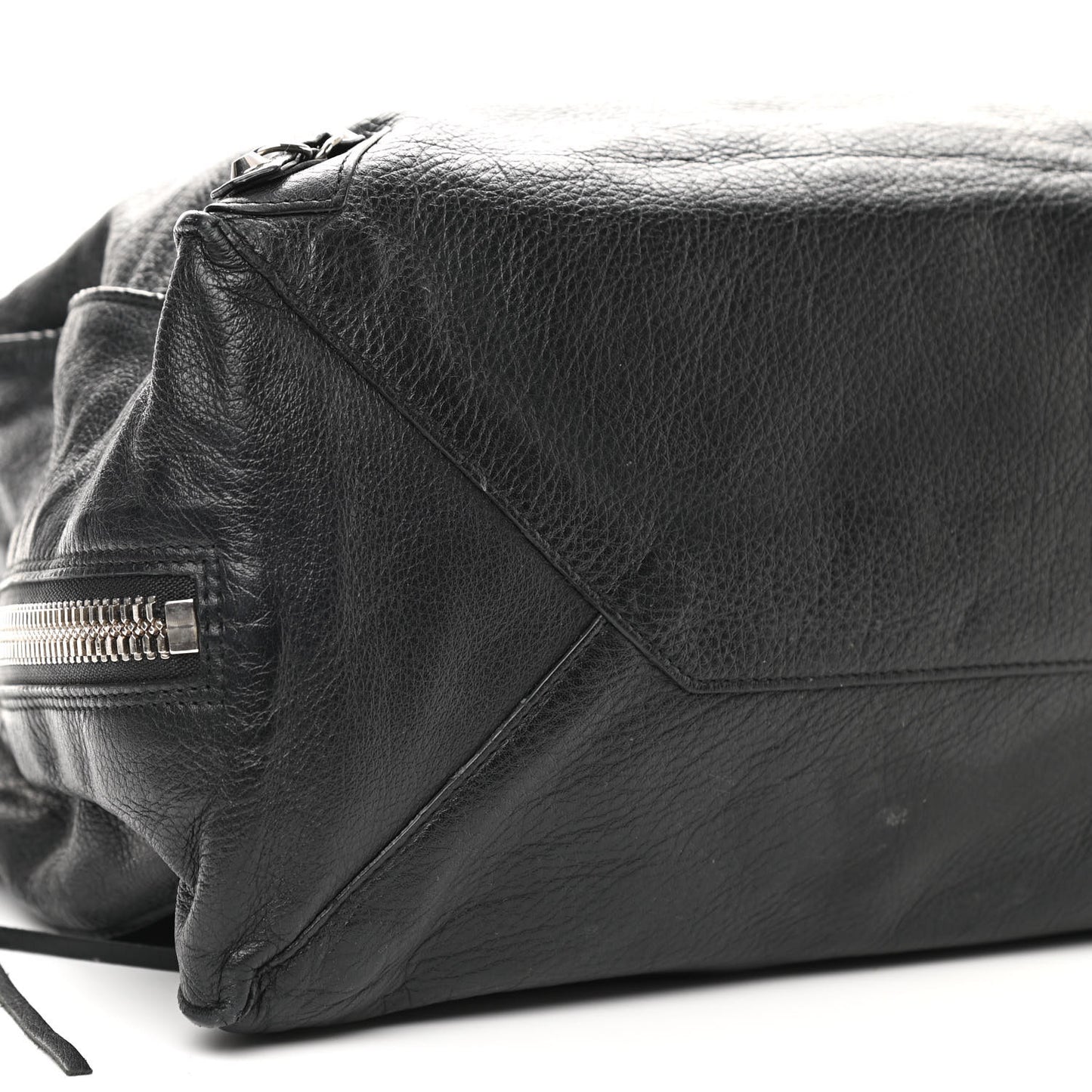 Supple Calfskin Papier A4 Zip Around Tote Black