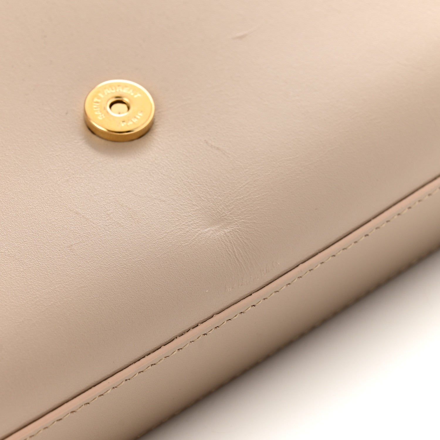 Saint Laurent Smooth Calfskin Medium Classic Monogram Kate Tassel Satchel Light Natural 11 of 11