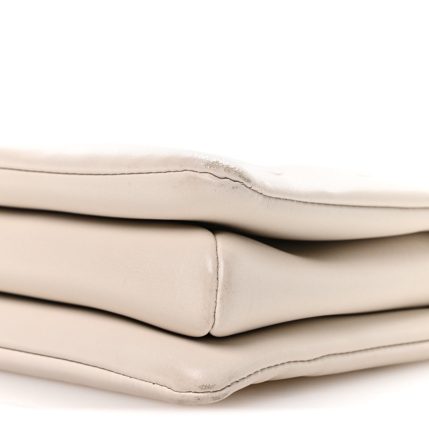 Lambskin Embossed Monogram Coussin PM Cream