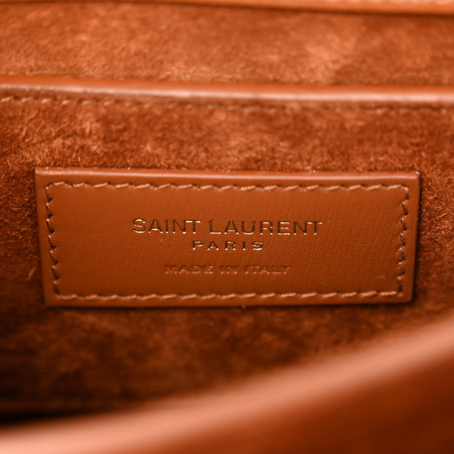 Saint Laurent Canvas Calfskin Mini Classic Monogram Cassandra Top Handle Tan Natural 6 of 11