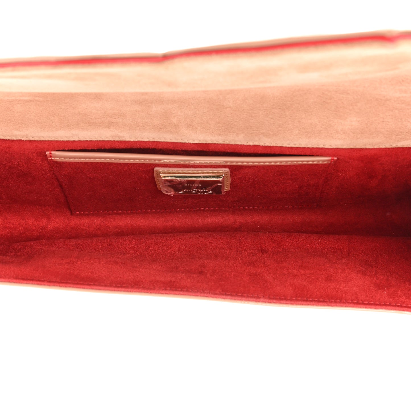 Patent So Kate Baguette Clutch Nude