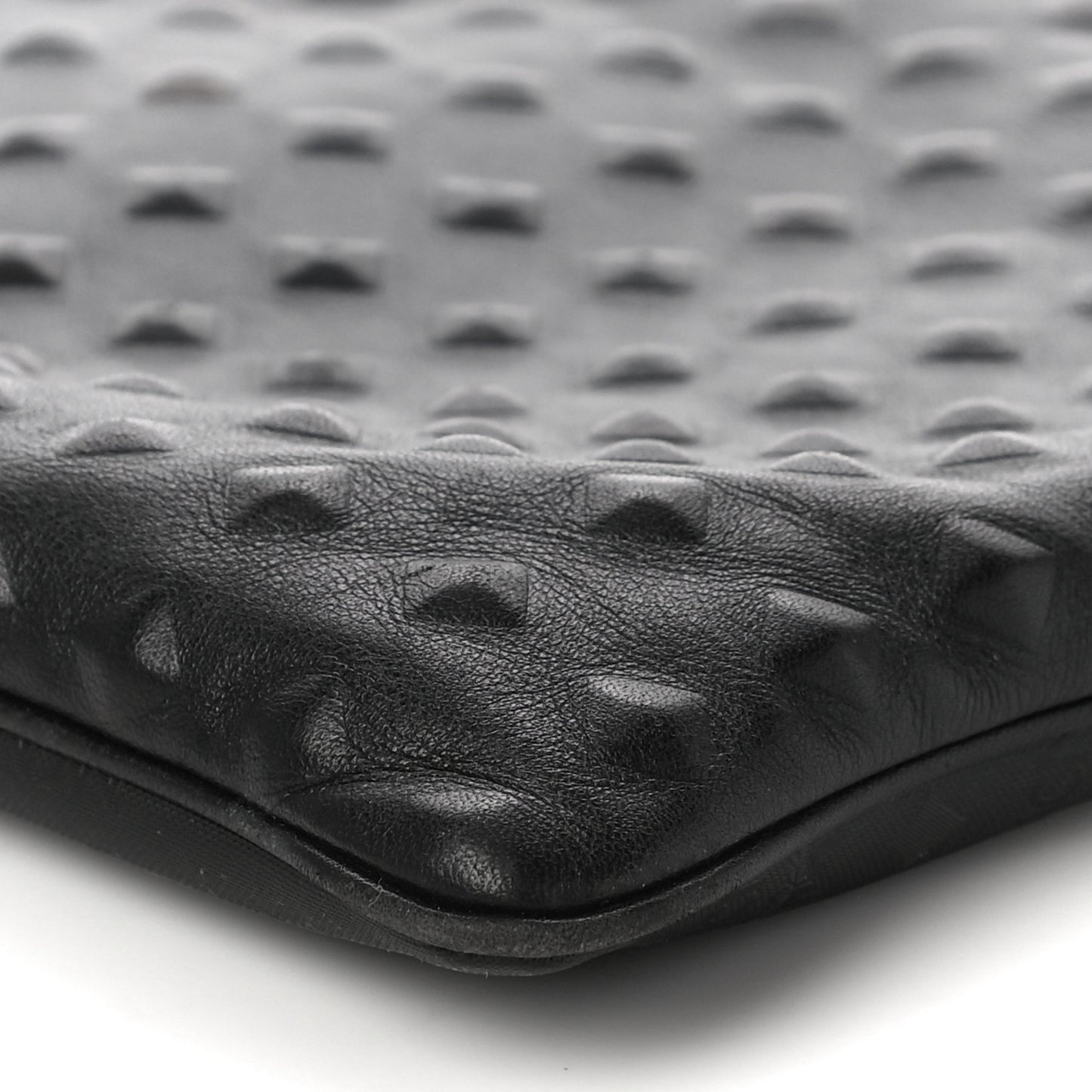 Tantris Odeon Embossed Zip Pouch Black