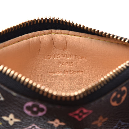 Louis Vuitton Monogram Multicolor Key Pouch Black 5 of 7