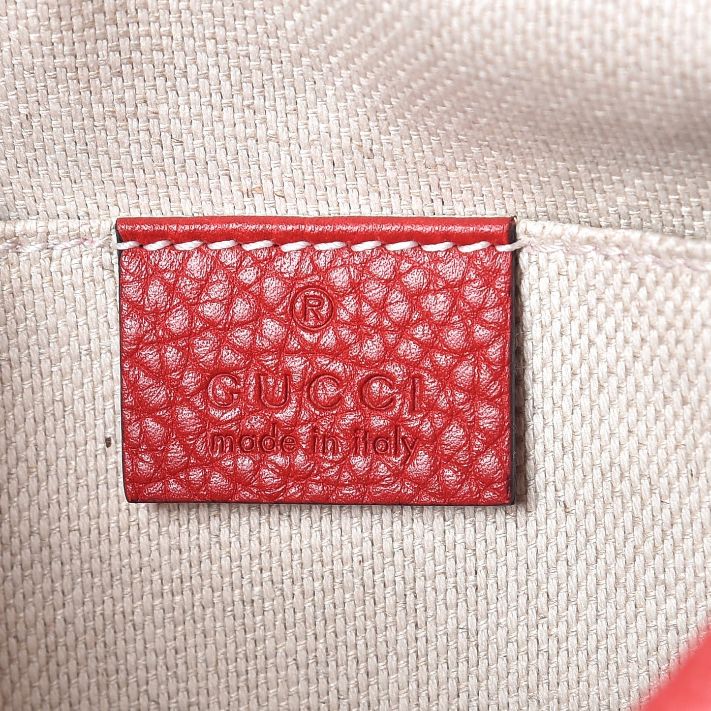 Pebbled Calfskin Small Soho Disco Bag Tabasco Red