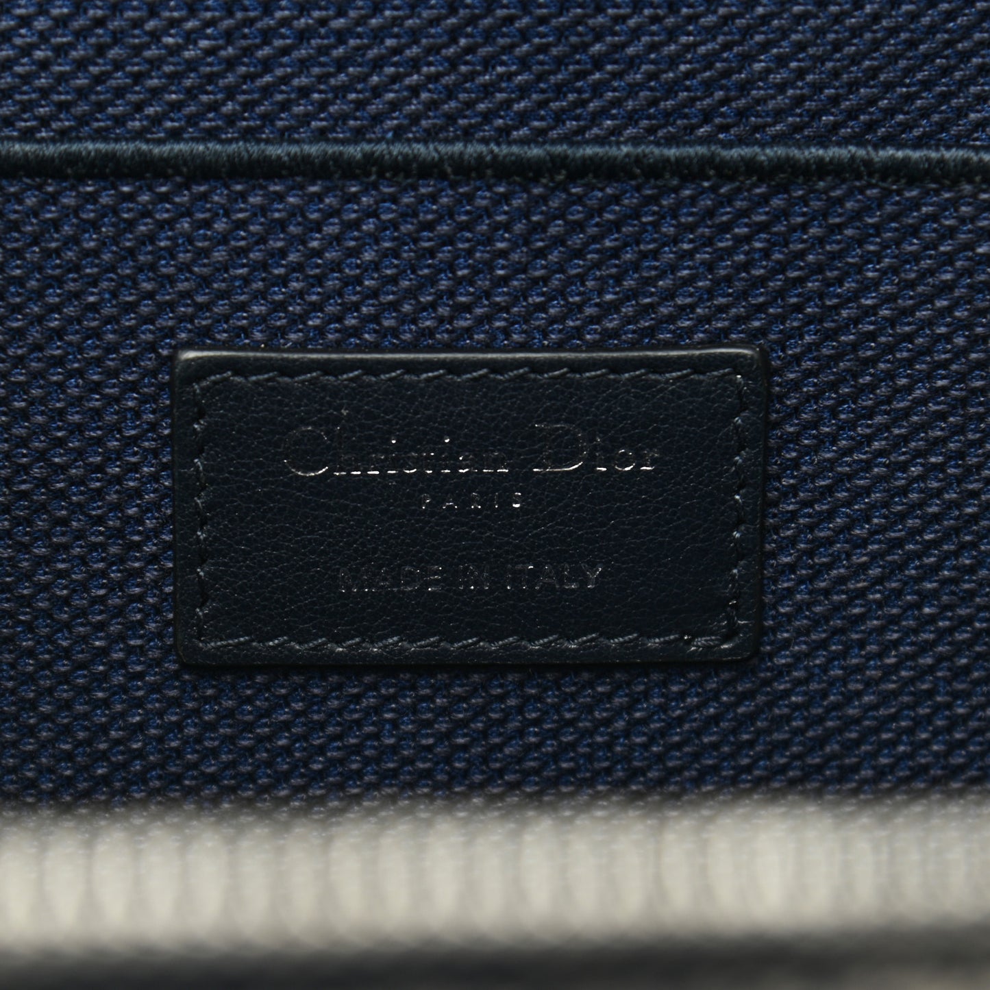 Oblique Diortravel Vanity Case Blue