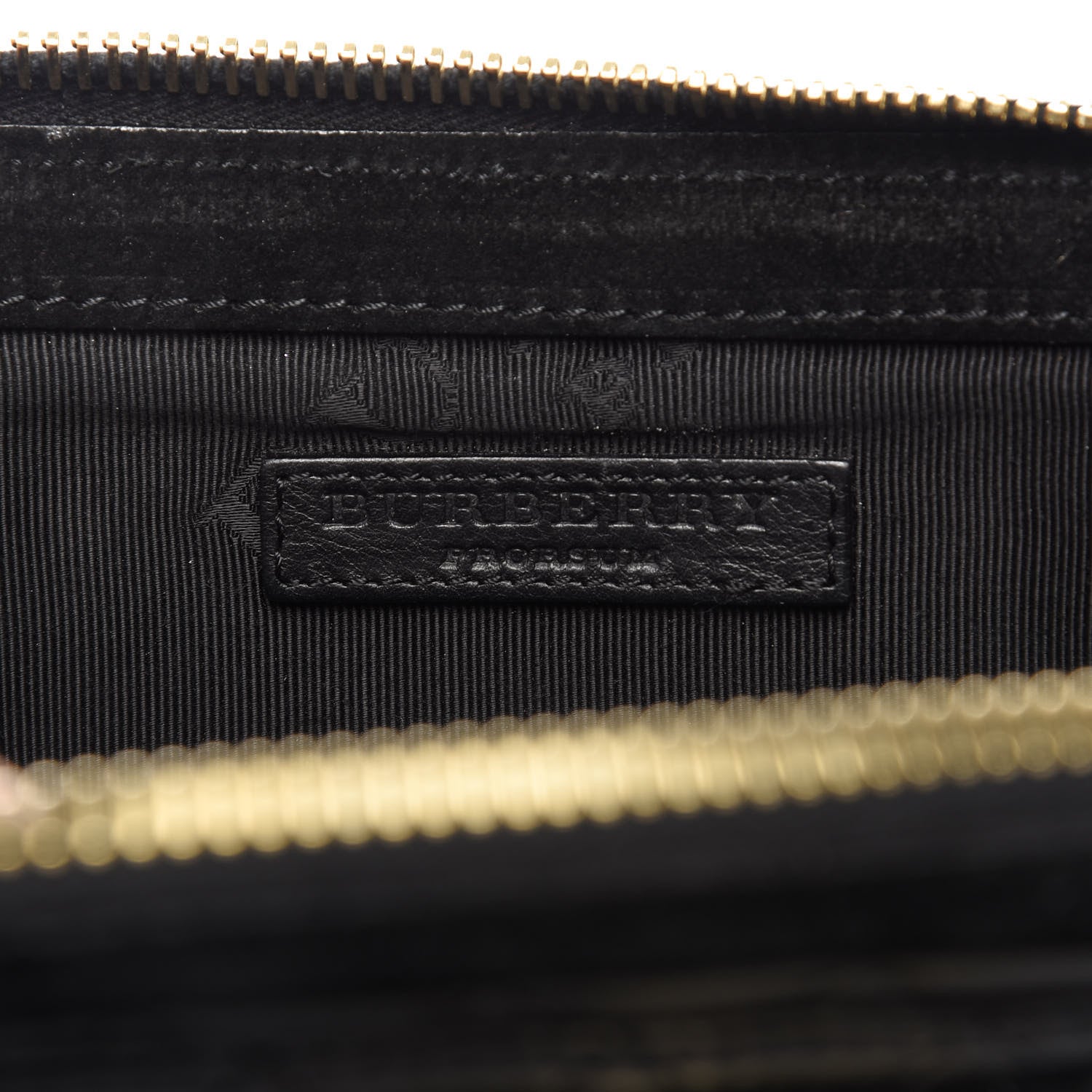 Burberry Nappa Suede Quilted Animal Clutch Black 6 of 8