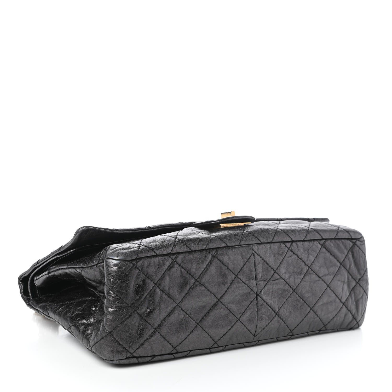 Chanel Metallic Aged Calfskin Quilted 2.55 Reissue 227 Flap Black 4 of 10