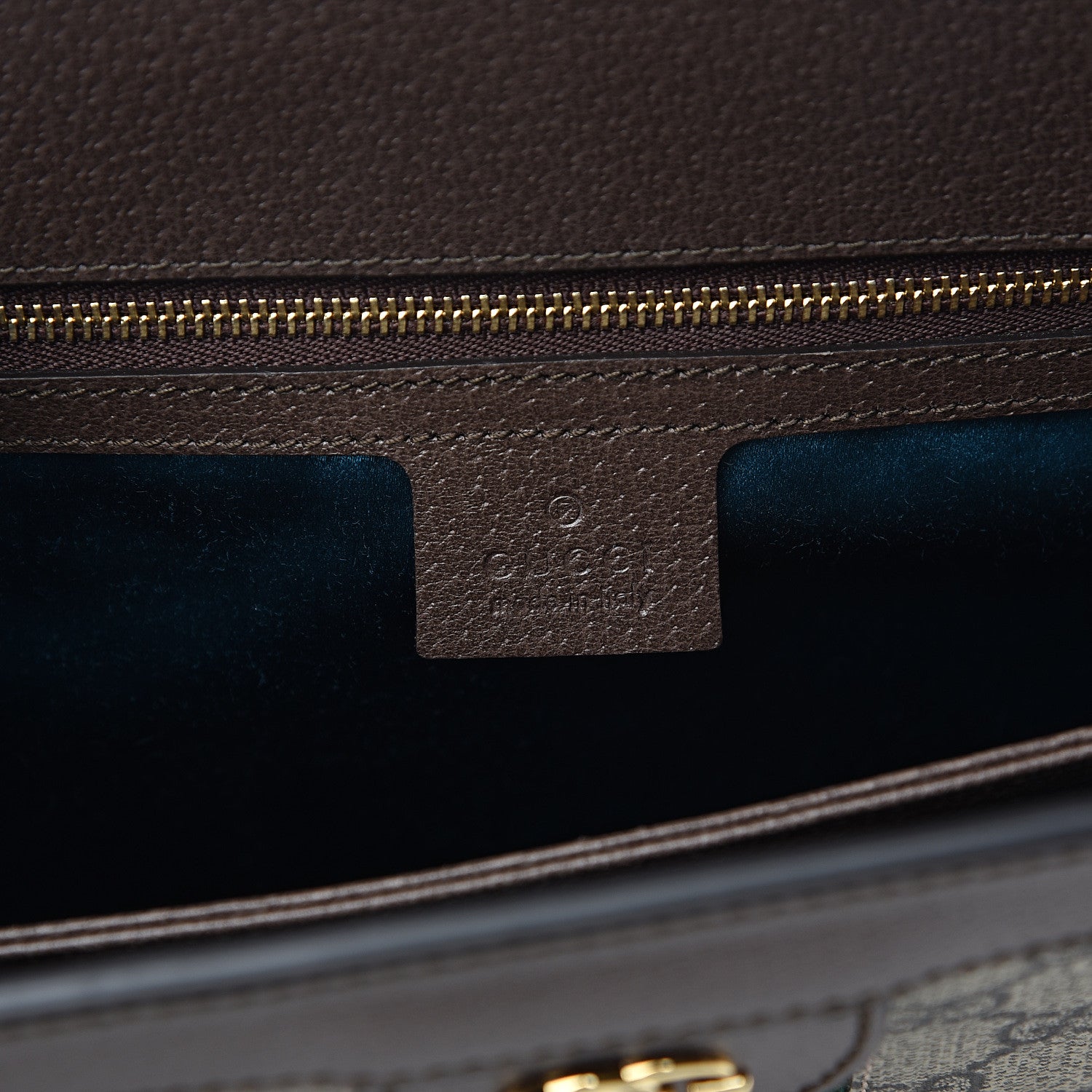 Gucci GG Supreme Monogram Web Medium Ophidia Chain Shoulder Bag Brown 5 of 9