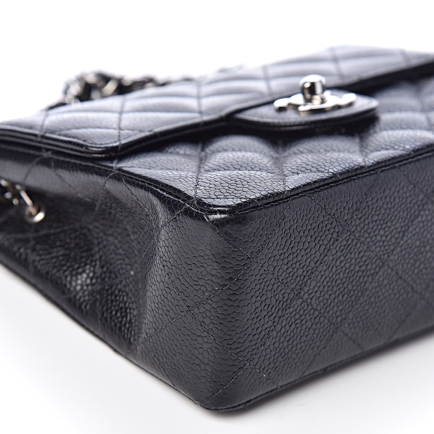 Chanel Caviar Quilted Mini Square Flap Black 9 of 12