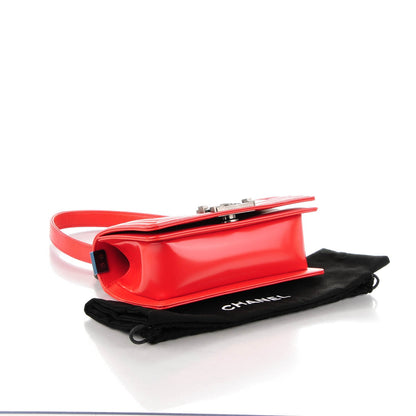 Chanel Glazed Calfskin Small Boy Flap Red 4 of 8