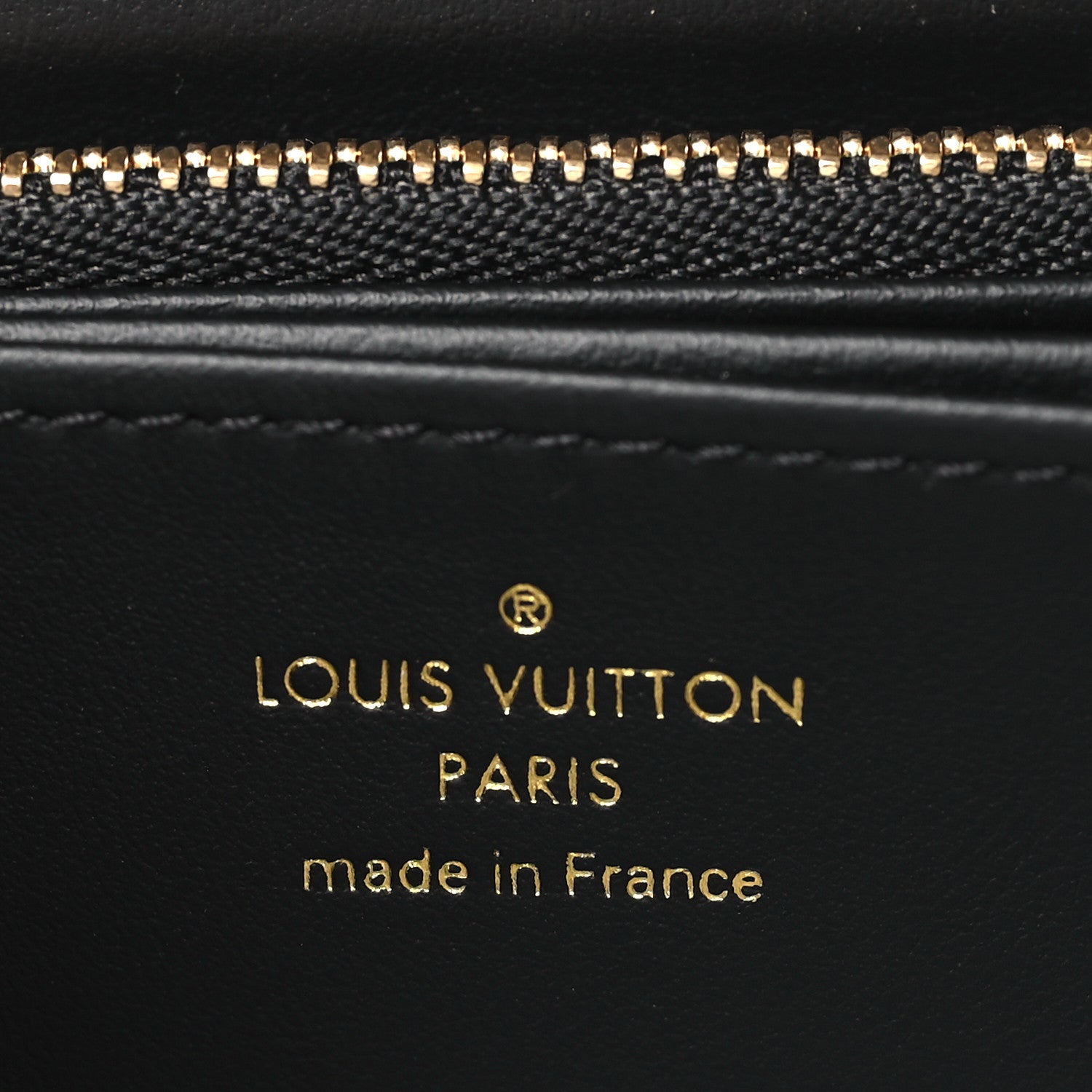 Louis Vuitton Lambskin Embossed Monogram Coussin Zippy Wallet Black 6 of 6