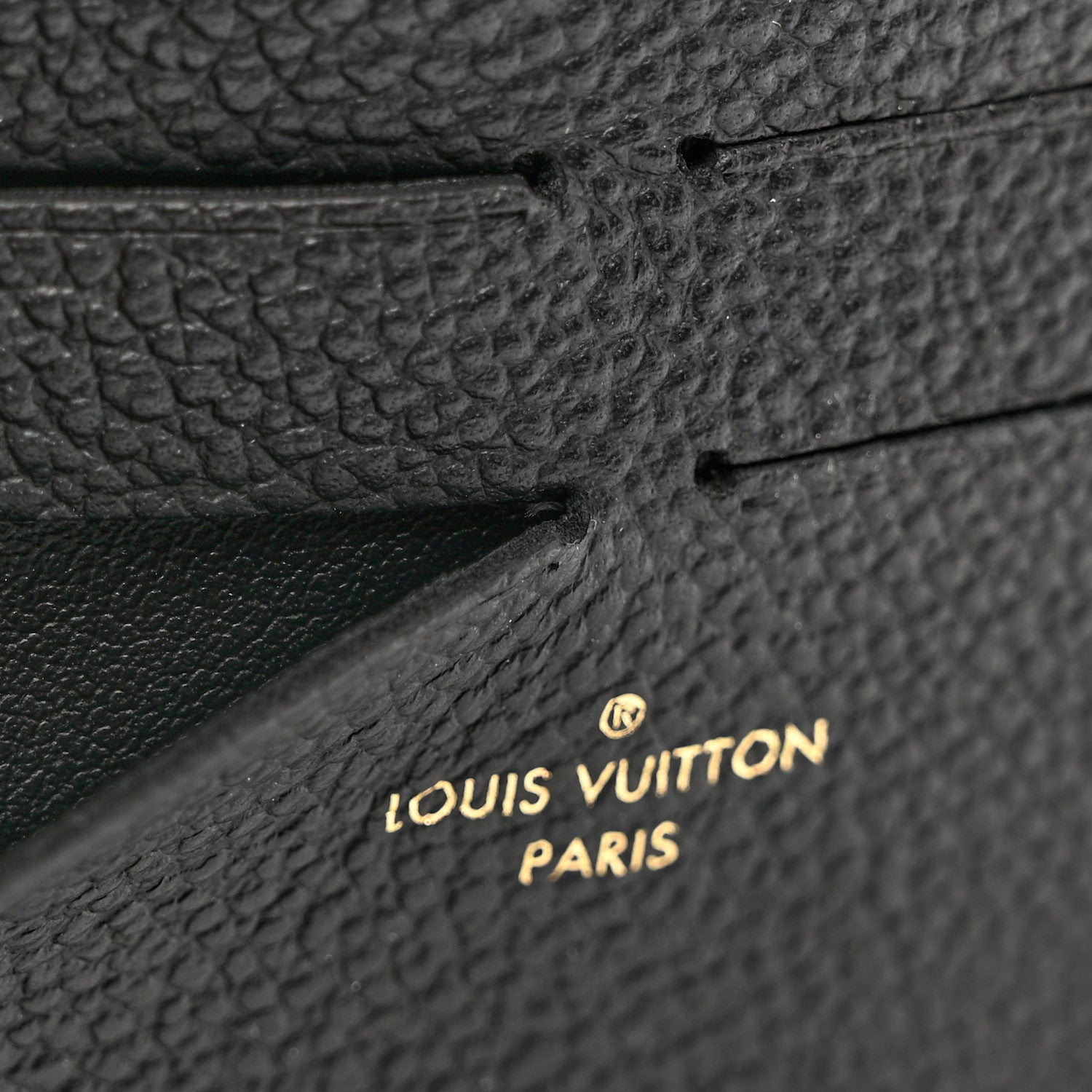 Louis Vuitton Calfskin Felicie Chain Wallet Card Holder Insert Black 7 of 7