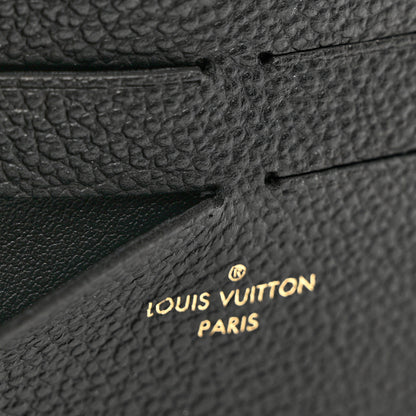 Louis Vuitton Calfskin Felicie Chain Wallet Card Holder Insert Black 7 of 7