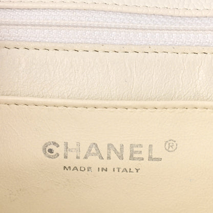 Chanel Caviar Quilted Jumbo Single Flap White 6 of 11